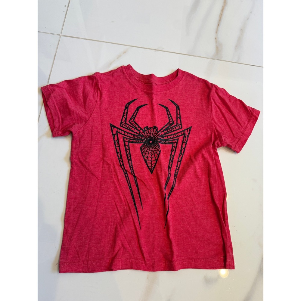 Marvel Spider-Man Graphic T-Shirt Red Heather Short Sleeve Small SM